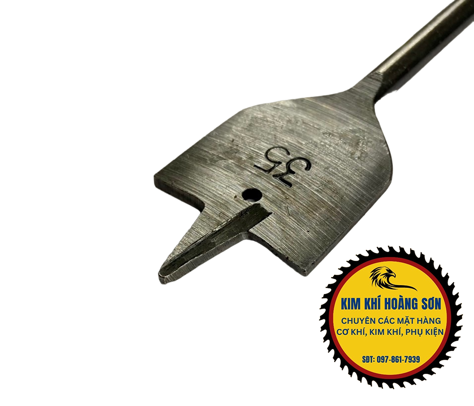 Mũi khoan gỗ đuôi cá chuôi lục giác 6.35mm, Mũi khoét gỗ có đầu định tâm dài 150mm hợp kim siêu bền