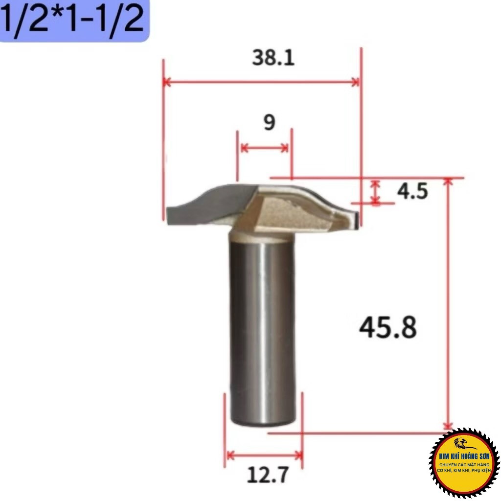 Mũi soi huỳnh ván Cong CNC dao phay huỳnh cửa pano Tideway cao cấp cốt trục 12.7mm