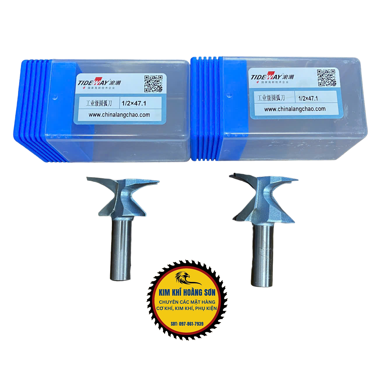Mũi soi uốn cong gỗ CNC cốt trục 12.7mm phay bo cong 90 độ MDF góc R18 R30 R50 Tideway cao cấp