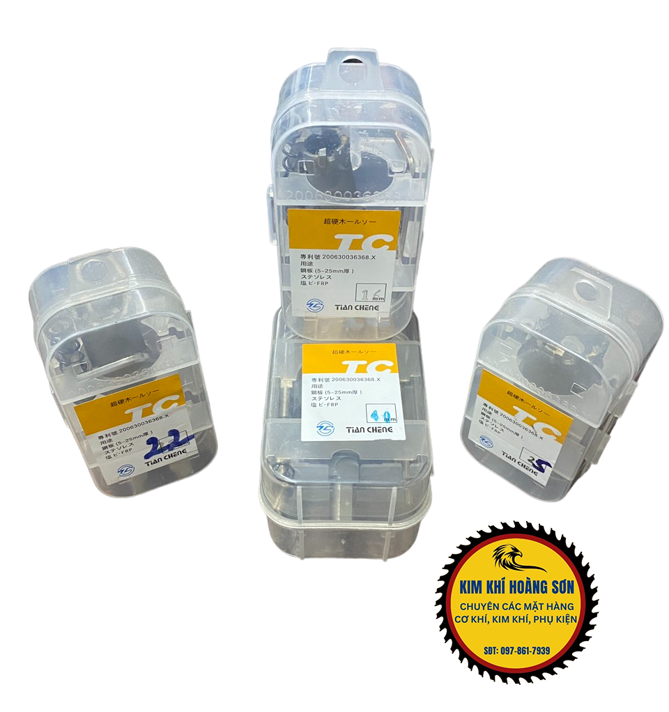 Mũi khoan khoét inox, sắt lỗ tròn cao cấp TC đường kính từ 36mm - 65mm, đầu hợp kim TCT loại xịn