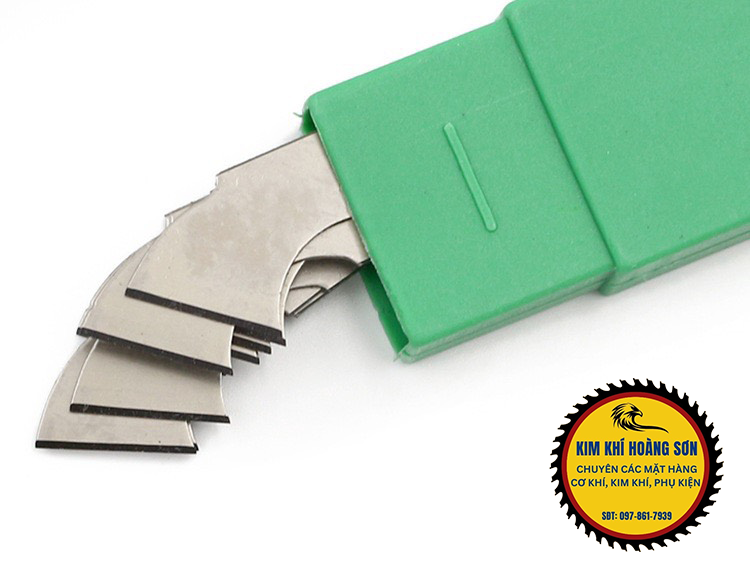 Lưỡi dao cắt mica, alu xanh BSX 1 hộp 10 lưỡi, Dao mỏ quạ cắt mạch in, nhựa chất liệu thép độ bền cao