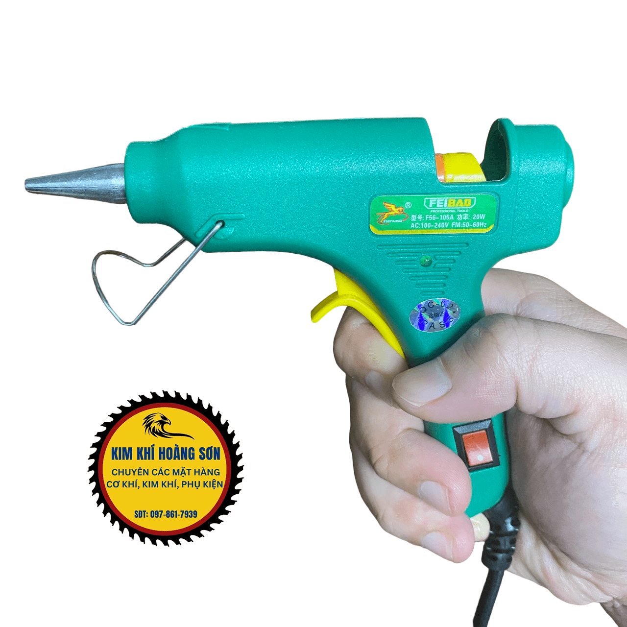 Súng Bắn Keo Nến Silicon Mini 20W FEIBAO Làm Đồ Handmade, Sửa Chữa Đồ Gia Đình Sử Dụng Keo Nhỏ 7mm