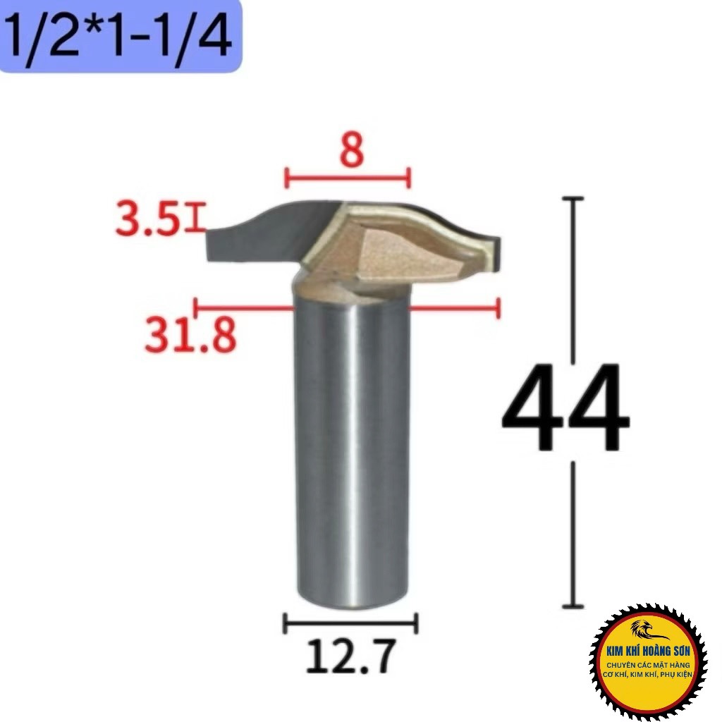 Mũi soi huỳnh ván Cong CNC dao phay huỳnh cửa pano Tideway cao cấp cốt trục 12.7mm