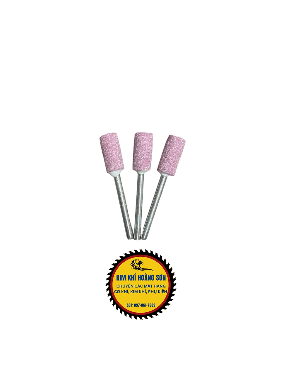 Combo 10 Mũi đá mài hồng mini size 3 - 12mm hình trụ, hình nón cán 3mm lắp máy khoan, máy mài khuôn