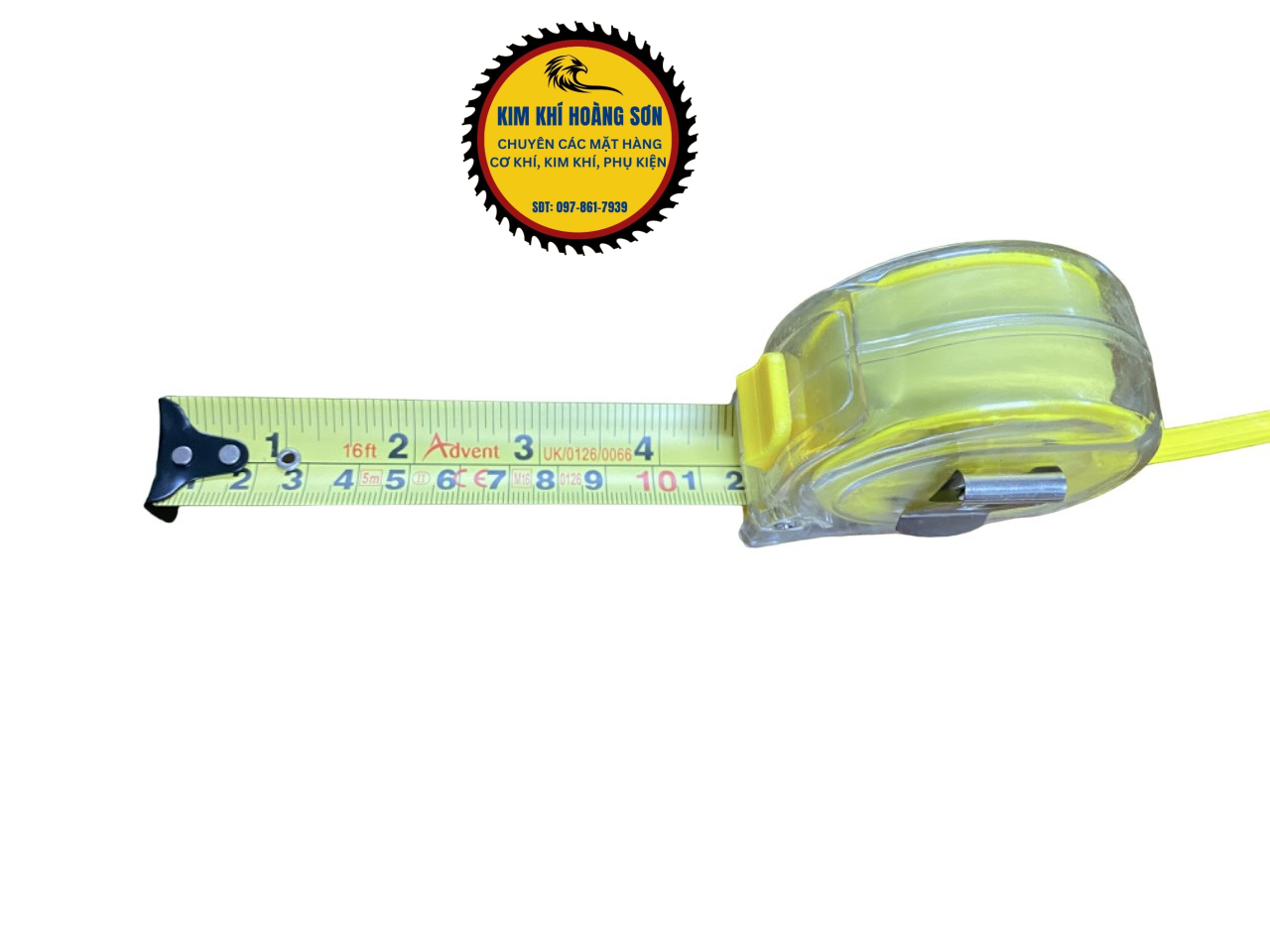 Thước mét, Thước kéo, Thước rút cao cấp, Thước lỗ ban phong thuỷ chiều dài 5m có dây đeo tiện lợi