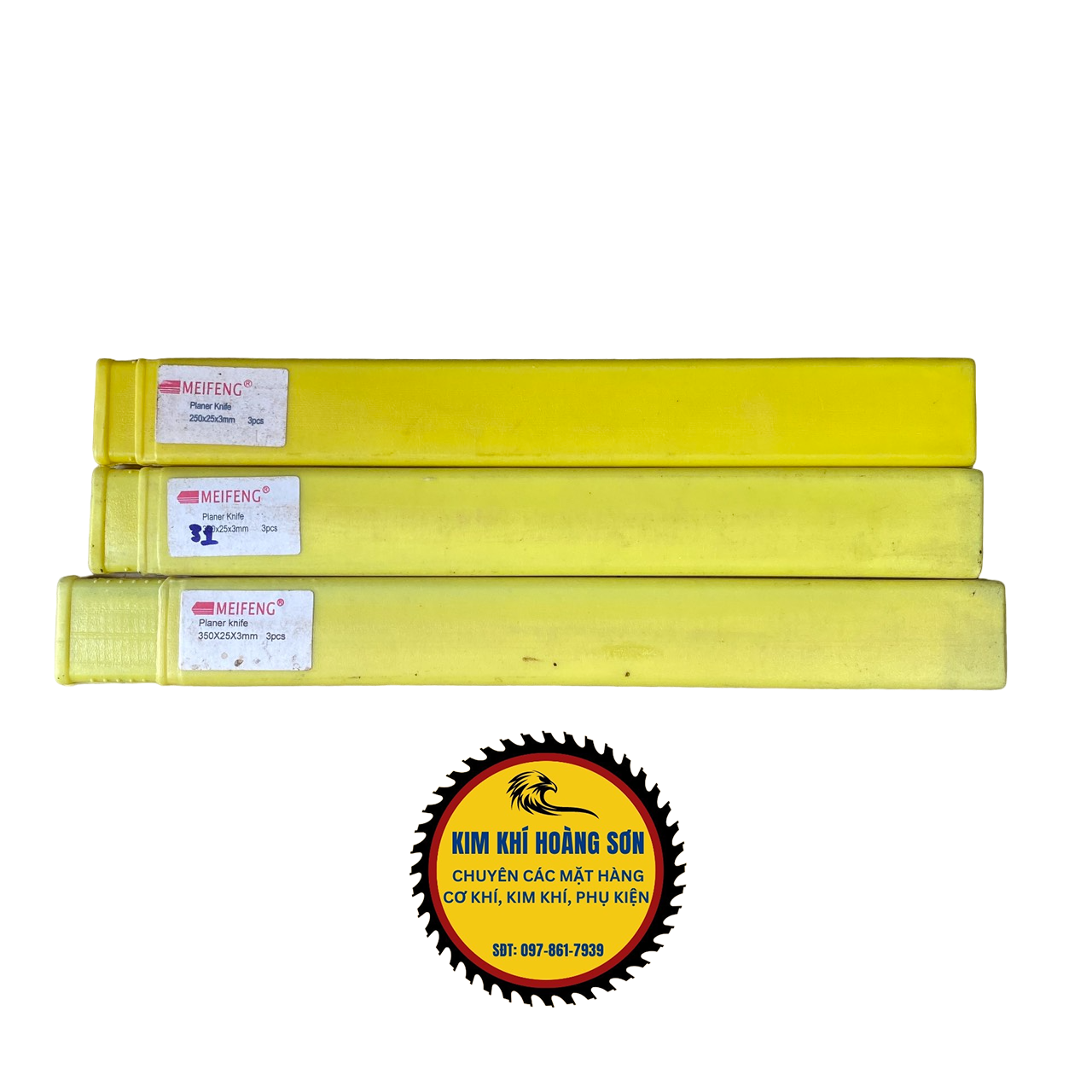 Lưỡi bào máy liên hợp chiều dài từ 21cm - 61cm chất liệu thép gió HSS loại tốt bộ 3 lưỡi sắc bén