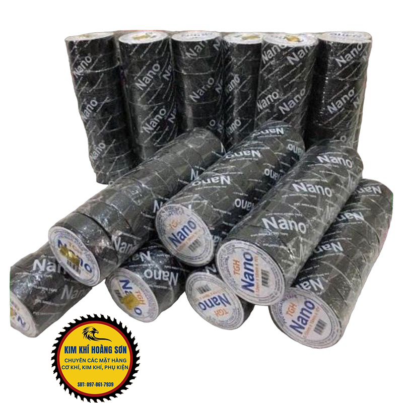 Băng Keo Điện, Băng Dính Điện Nano PVC Đài Loan Kích Thước 0.12mm x 18mm x 10 yard Hàng Chính Hãng