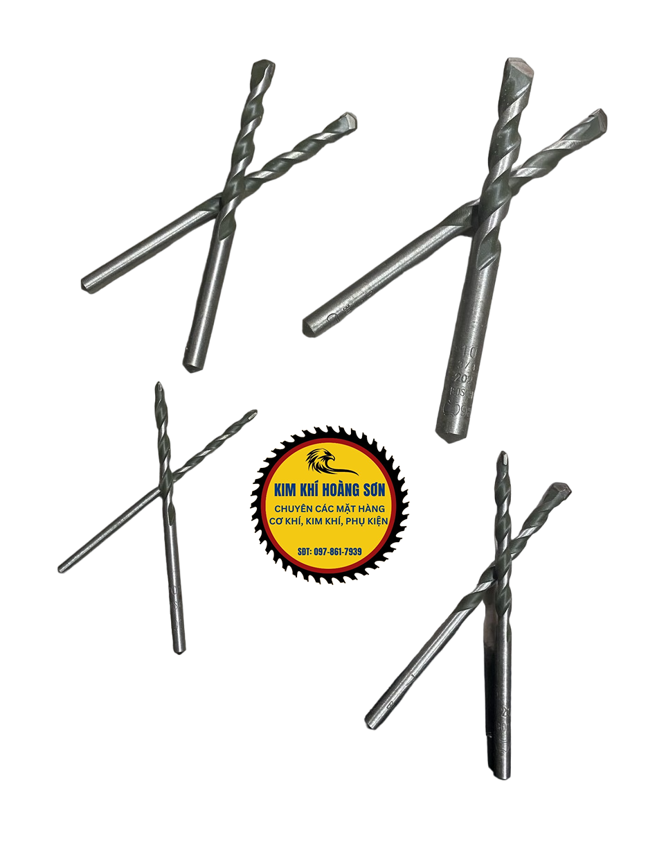 Bộ 8 mũi khoan bê tông 2 cạnh Bosch chính hãng đường kính 3 - 10mm, Mũi khoan tường chuôi trụ cao cấp chịu nhiệt tốt