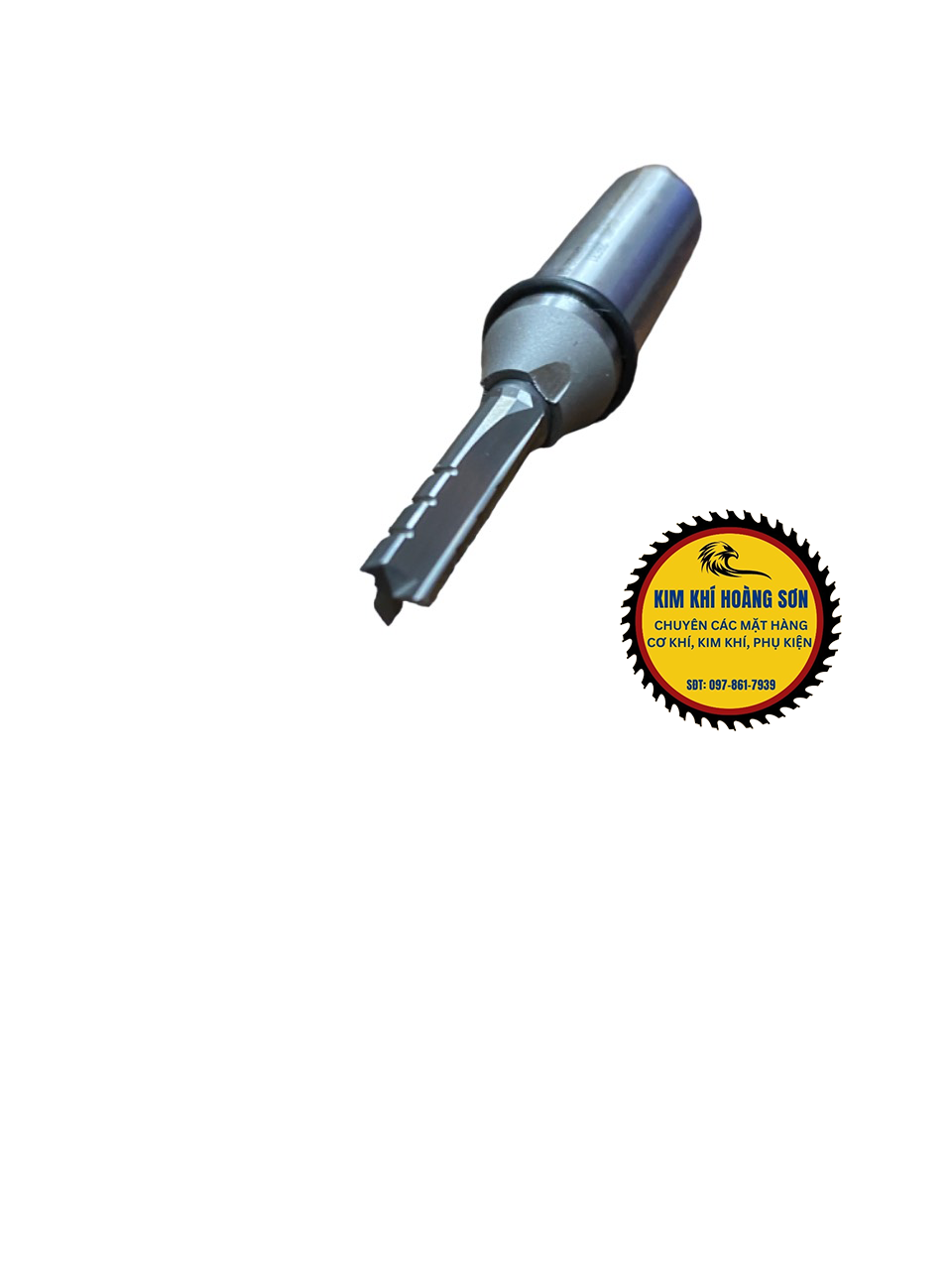 Mũi phay CNC cắt gỗ, Dao phay 3 cánh thẳng TCT Tideway cốt trục 12.7mm chất liệu hợp kim C45 cao cấp