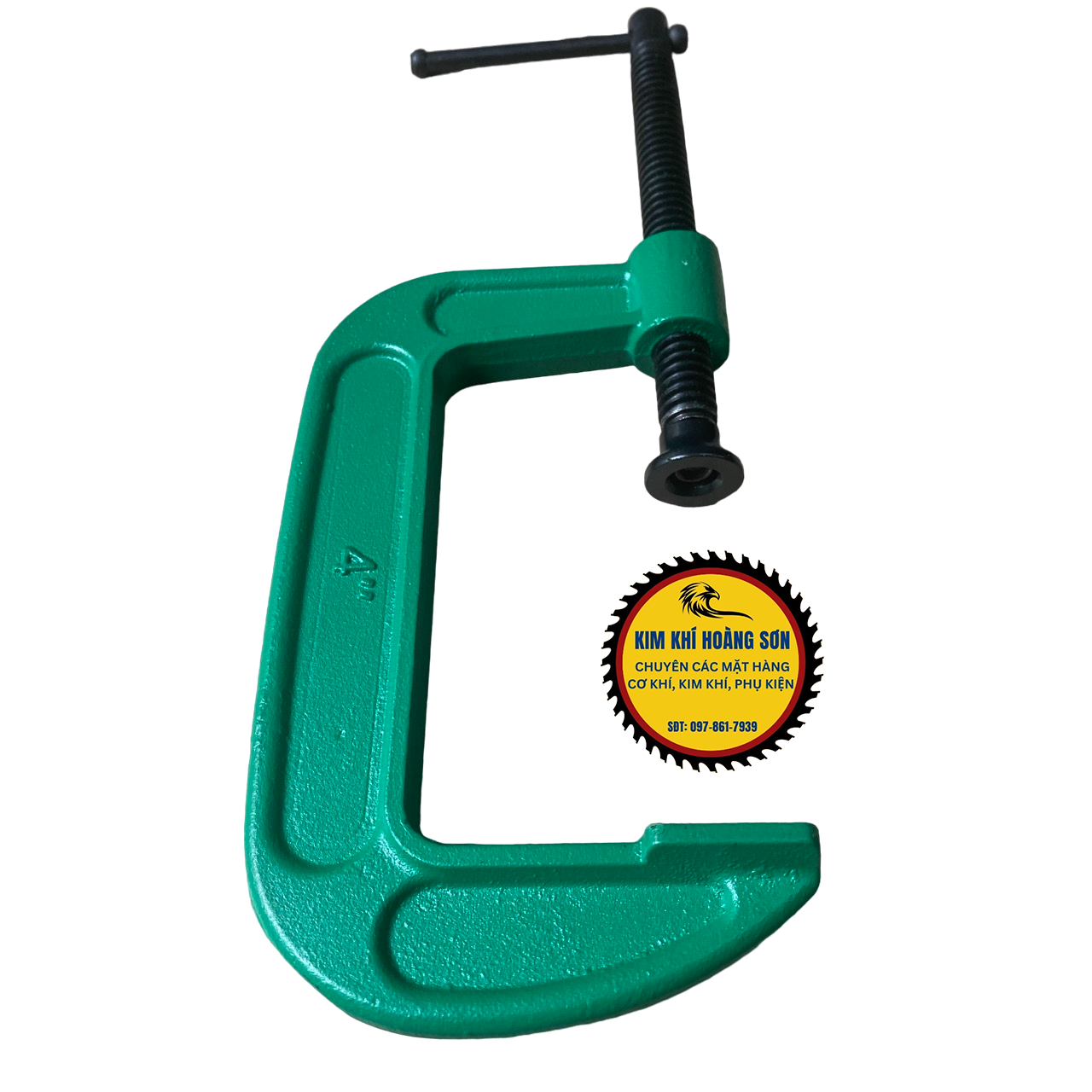 Vam kẹp gỗ Feibao dày dặn size từ 3" - 8" dùng kẹp nhôm kính, đồ mộc gỗ, Cảo chữ C hàng xanh xịn
