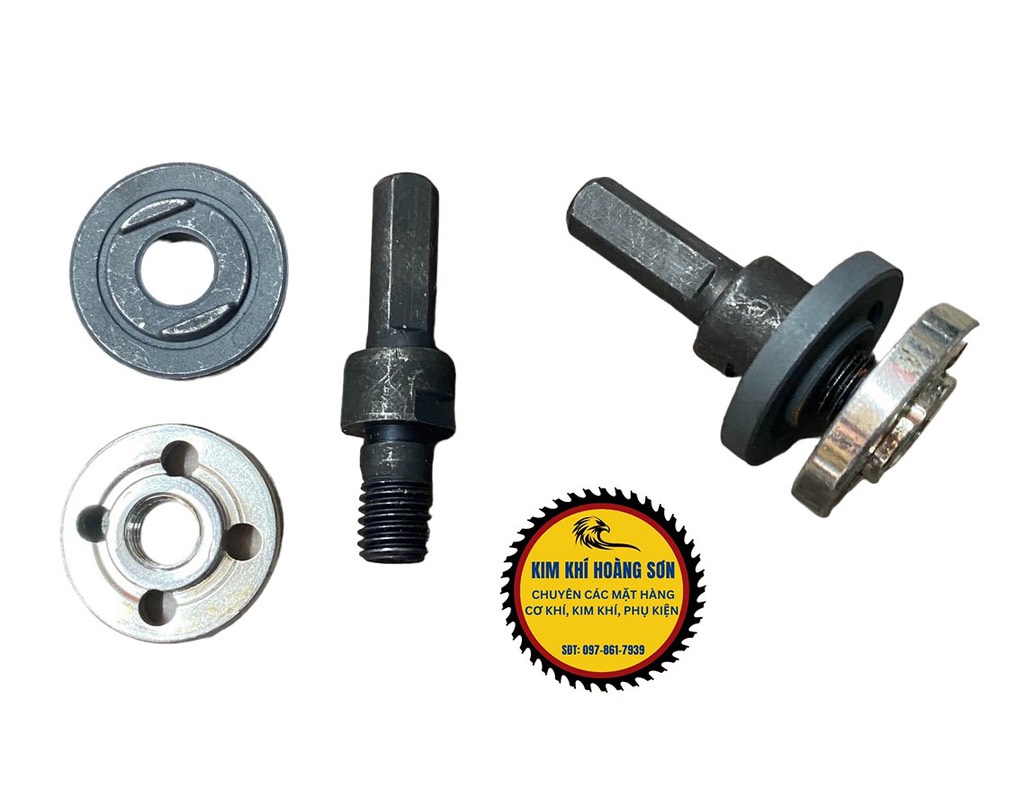 Đầu Chuyển Máy Khoan Thành Máy Mài, Máy Cắt Đa Năng Trục 10mm Ren M10 Dùng Được Cho Máy Khoan Điện Và Khoan Pin