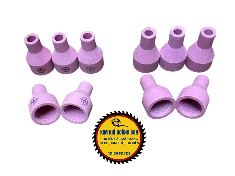 Đầu sứ mỏ hàn tig QQ150 6x30mm loại ngắn, Đầu chụp sứ mỏ hàn inox cao cấp chịu nhiệt tốt