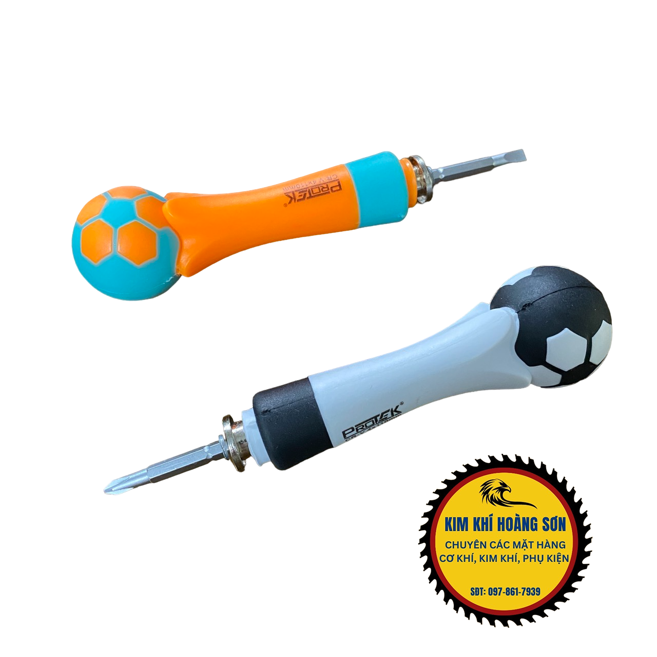 Tô vít mini cán cao su đường kính thân mũi 4mm đảo chiều 2 - 4 chấu, có lẫy điều chỉnh độ dài ngắn