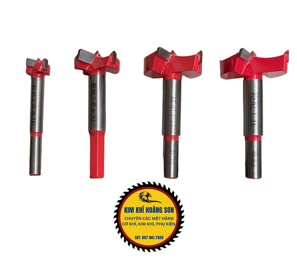 Mũi khoan khoét gỗ lỗ tròn hợp kim SONNI đường kính 42mm - 100mm, hàng ép vỉ chuôi lục giác cao cấp