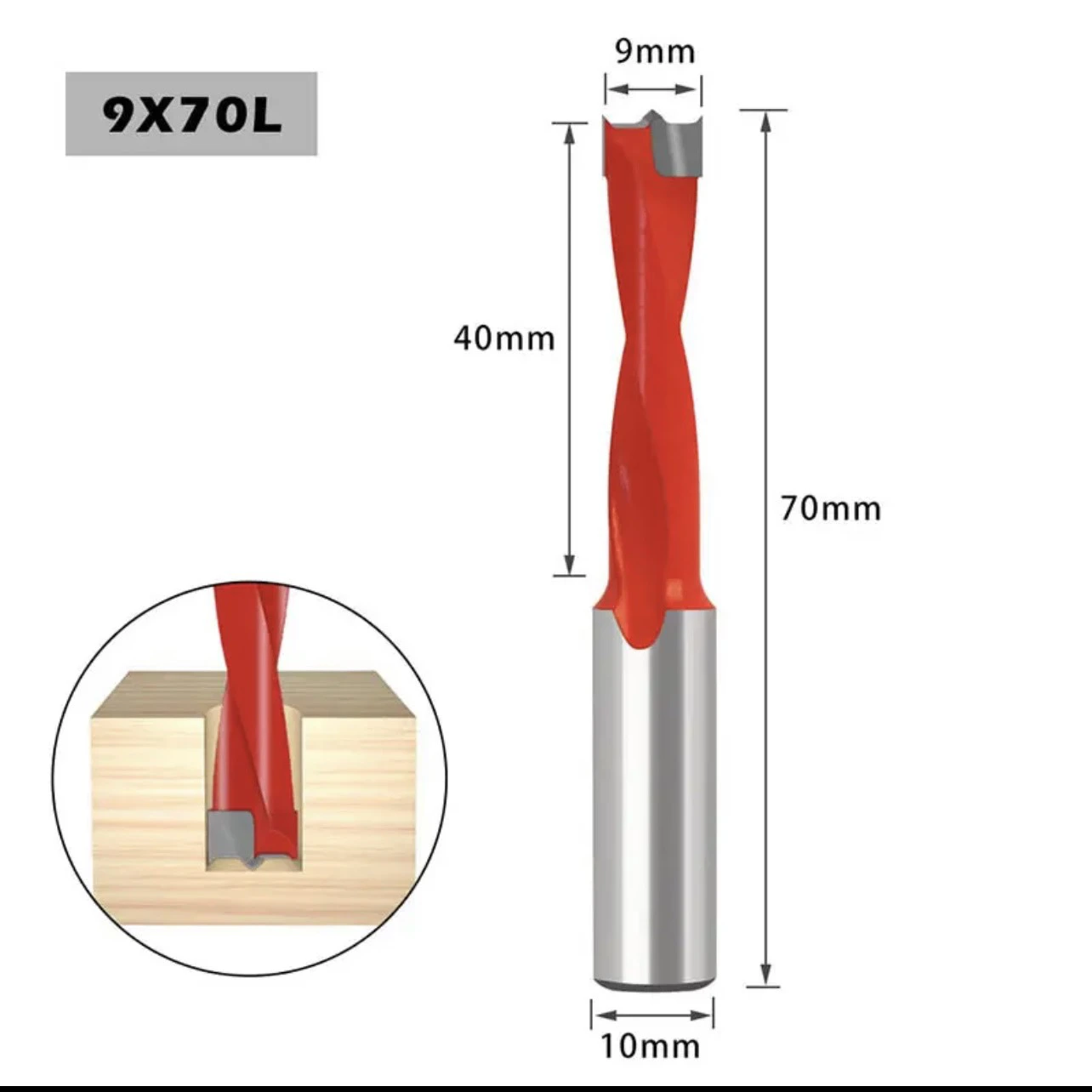 Mũi khoan gỗ TCT, Khoan dàn Tideway liên kết bản lề chốt gỗ ốc cam CNC Đen-R, Đỏ-L hợp kim cao cấp