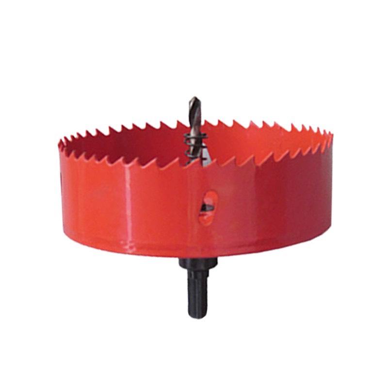 Mũi khoan khoét lỗ tròn 70mm - 200mm có mũi khoan định tâm chuôi tròn chất liệu thép gió HSS cao cấp