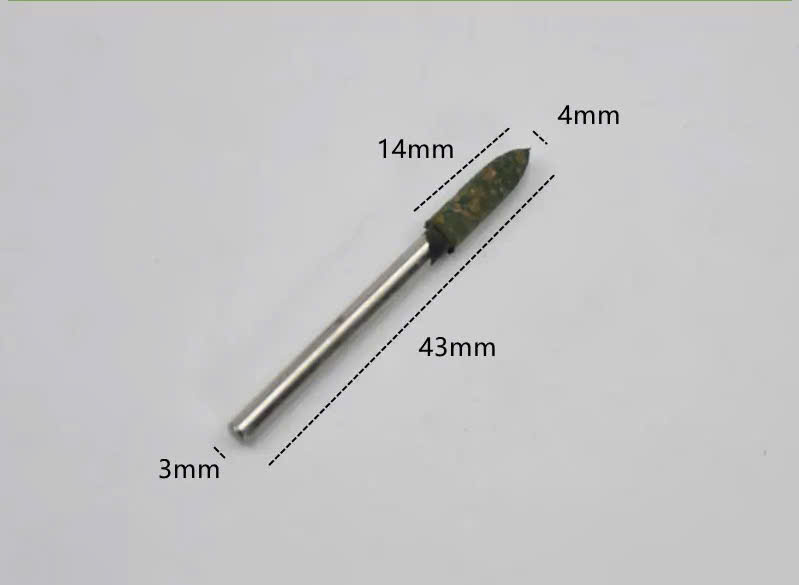 Combo 10 Mũi mài cao su trục 3mm đầu mài hình đạn, trụ đánh bóng nhựa thạch cao, rỉ sét bề mặt inox