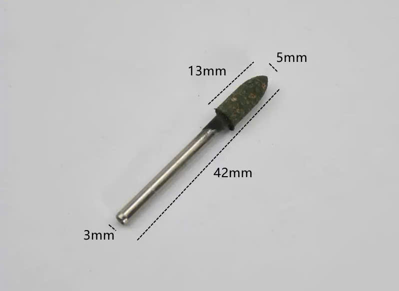 Combo 10 Mũi mài cao su trục 3mm đầu mài hình đạn, trụ đánh bóng nhựa thạch cao, rỉ sét bề mặt inox