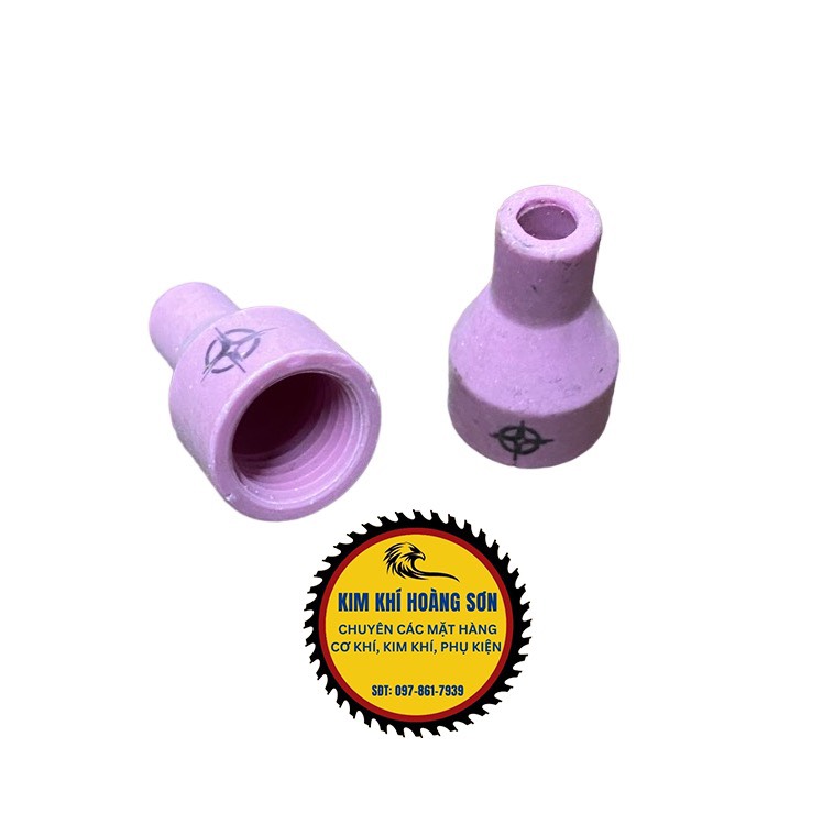 Đầu sứ mỏ hàn tig QQ150 6x30mm loại ngắn, Đầu chụp sứ mỏ hàn inox cao cấp chịu nhiệt tốt