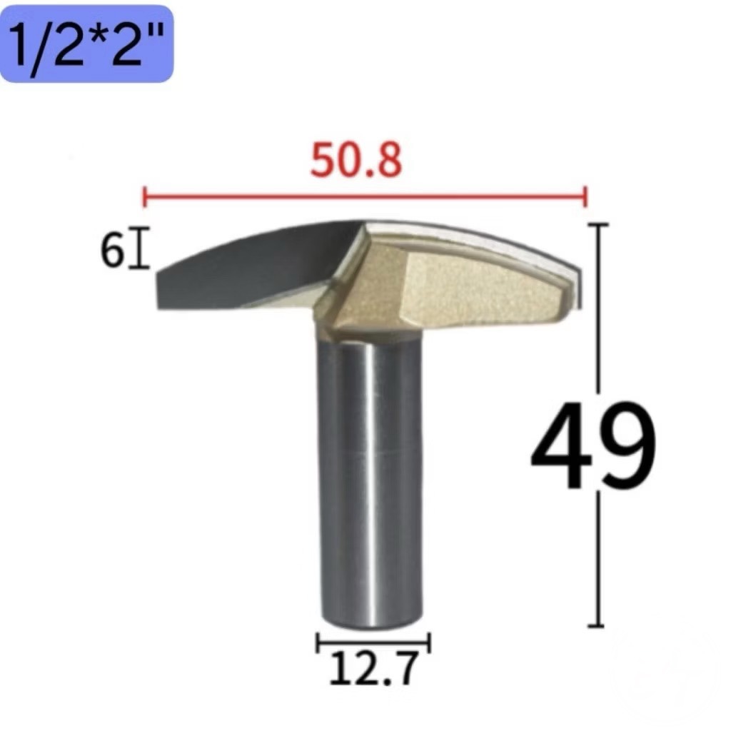 Mũi soi huỳnh ván Cầu lõm dao phay huỳnh cửa pano cnc gỗ Tideway cao cấp cốt trục 12.7mm