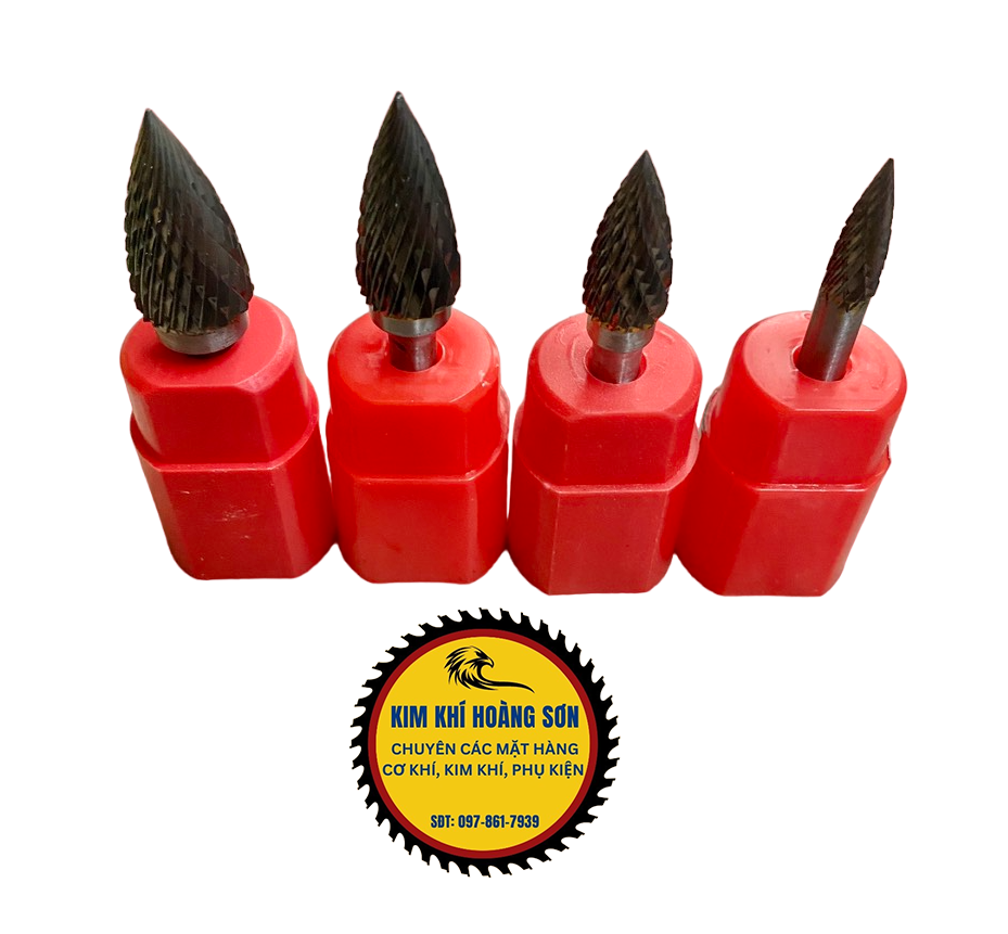Mũi mài khắc kim loại trục 6mm đường kính đầu mũi từ 6 - 16mm, Mũi doa gỗ, nhựa, nhôm, inox siêu bền