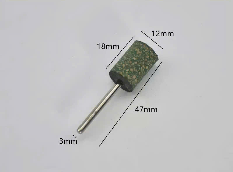 Combo 10 Mũi mài cao su trục 3mm đầu mài hình đạn, trụ đánh bóng nhựa thạch cao, rỉ sét bề mặt inox