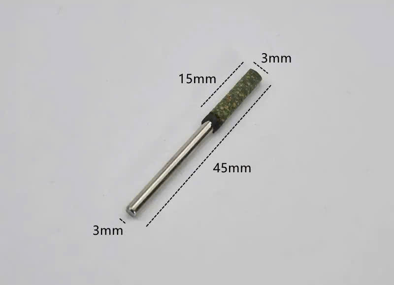 Combo 10 Mũi mài cao su trục 3mm đầu mài hình đạn, trụ đánh bóng nhựa thạch cao, rỉ sét bề mặt inox