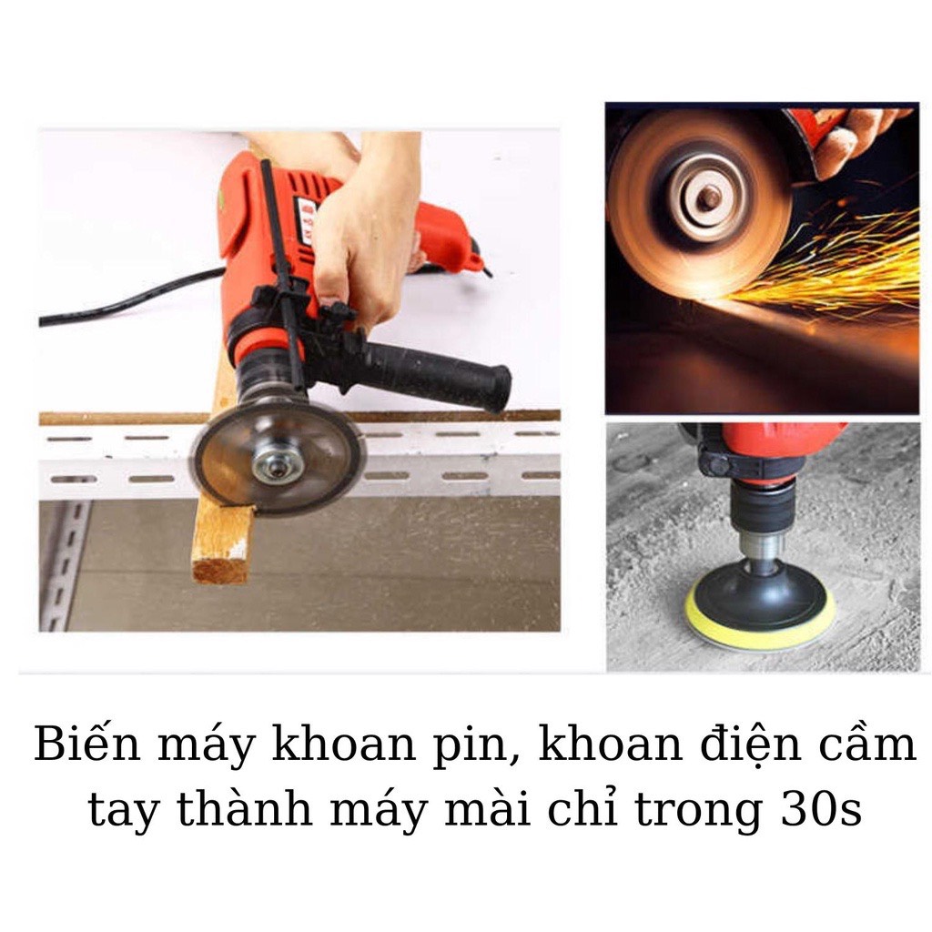 Bộ dụng cụ cờ lê, thớt mài long đen hỗ trợ tháo lắp máy mài, máy cắt cầm tay đa năng tiện dụng