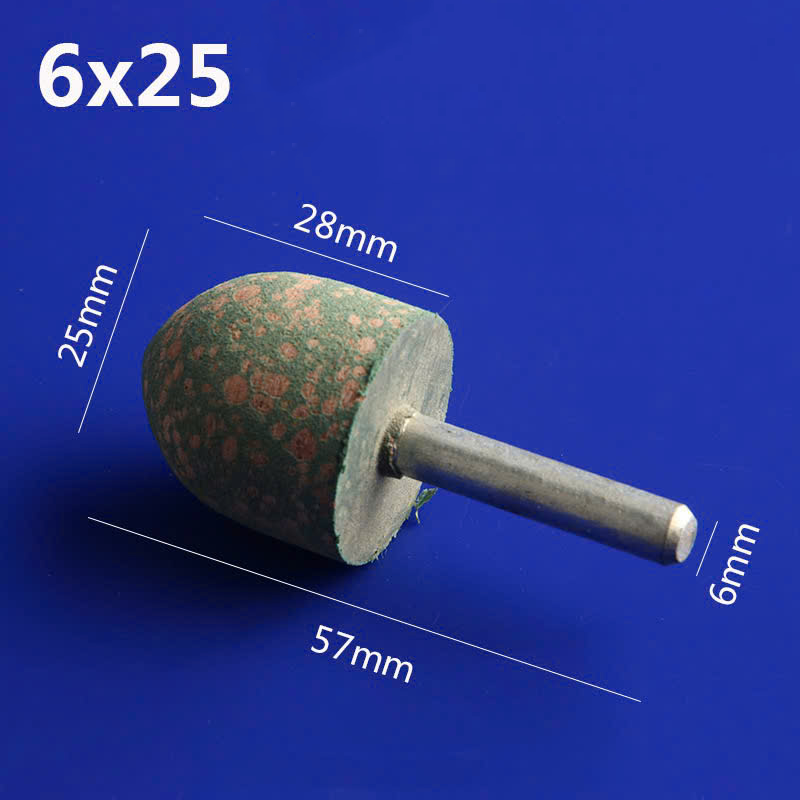 Mũi mài cao su trục 6mm đầu mài cao su hình đạn, trụ đánh bóng gỗ nhựa thạch cao, rỉ sét bề mặt inox
