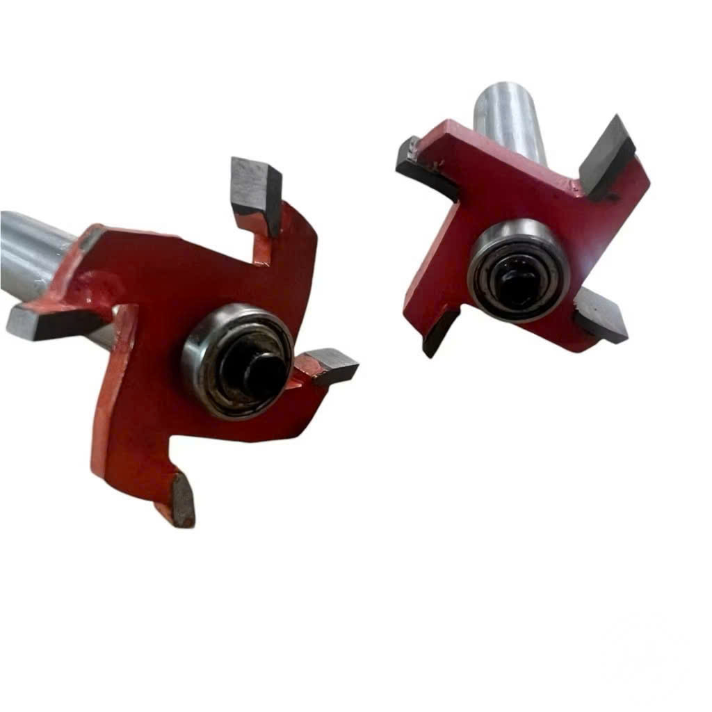 Mũi phay gỗ, Mũi soi cuốc 4 cánh có bi cao cấp chân to 12.7mm, hợp kim siêu bền, chịu nhiệt tốt
