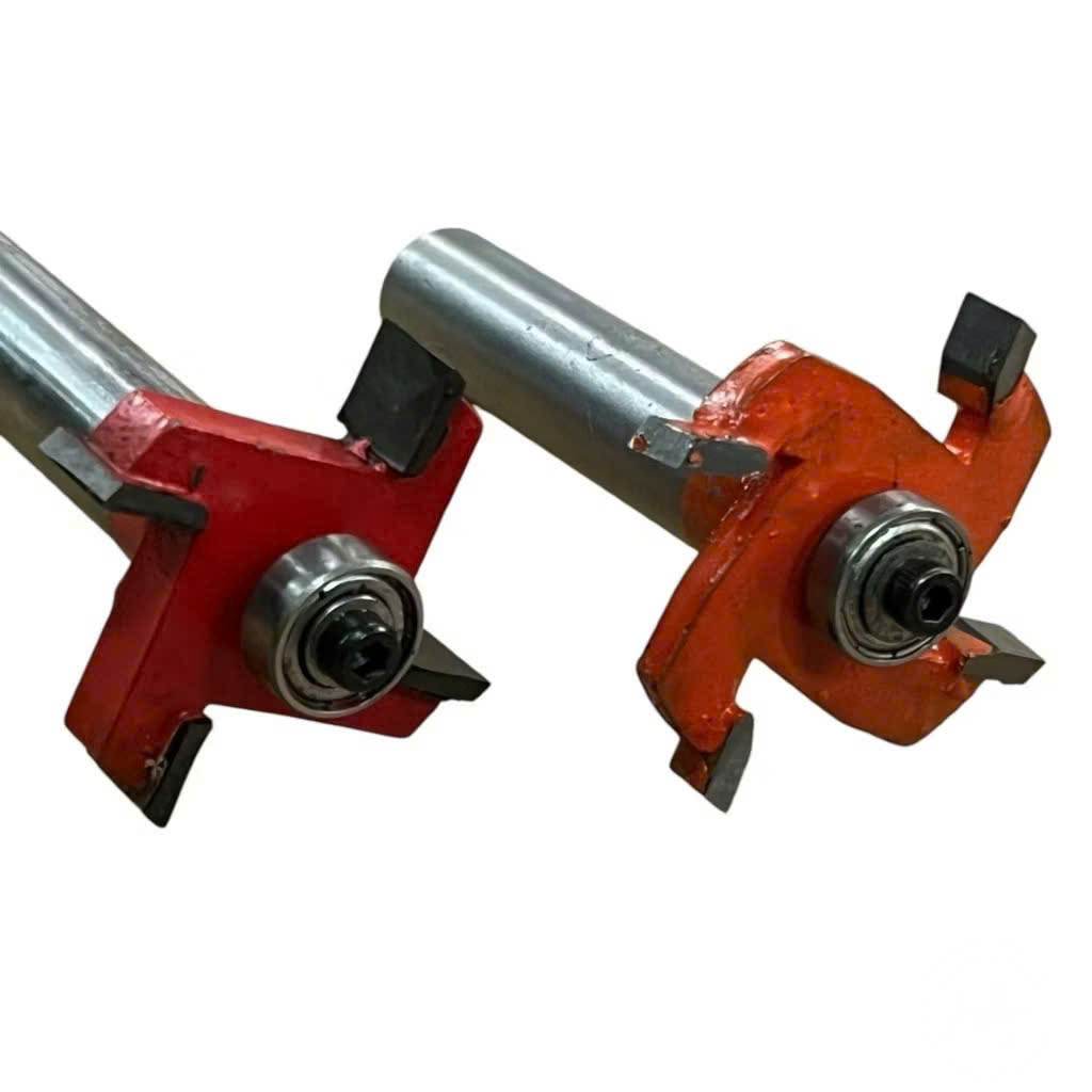 Mũi phay gỗ, Mũi soi cuốc 4 cánh có bi cao cấp chân to 12.7mm, hợp kim siêu bền, chịu nhiệt tốt