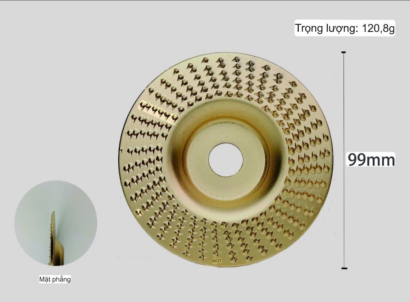 Đĩa mài gỗ đa năng, Lưỡi chà nhám gỗ dùng cho máy mài cầm tay lỗ trục 16mm chất liệu hợp kim cao cấp