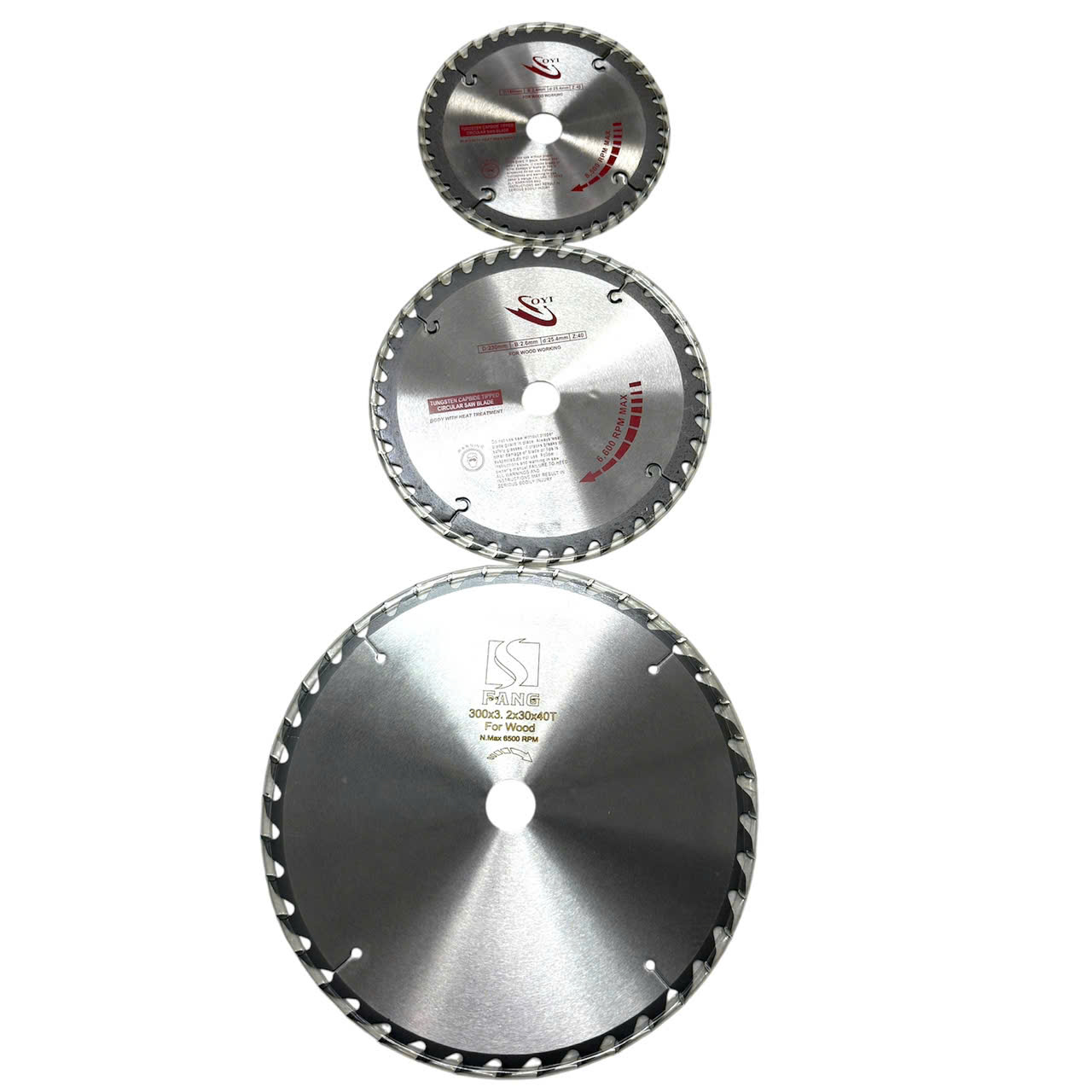 Lưỡi cưa gỗ hợp kim SOYI/FANG đường kính 110mm - 400mm chính hãng, Lưỡi cắt gỗ cao cấp chịu mài mòn, đường cắt siêu mịn