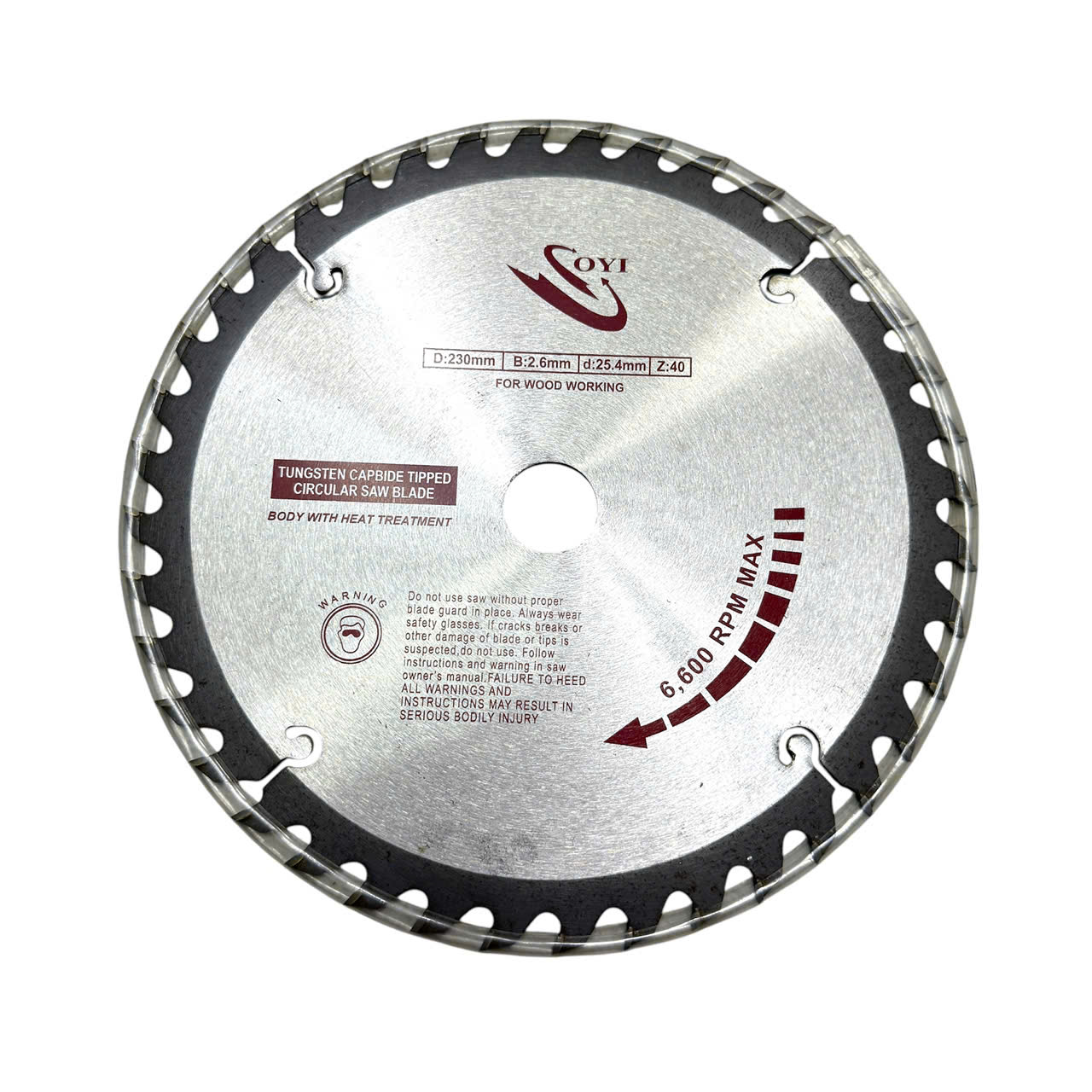 Lưỡi cưa gỗ hợp kim SOYI/FANG đường kính 110mm - 400mm chính hãng, Lưỡi cắt gỗ cao cấp chịu mài mòn, đường cắt siêu mịn