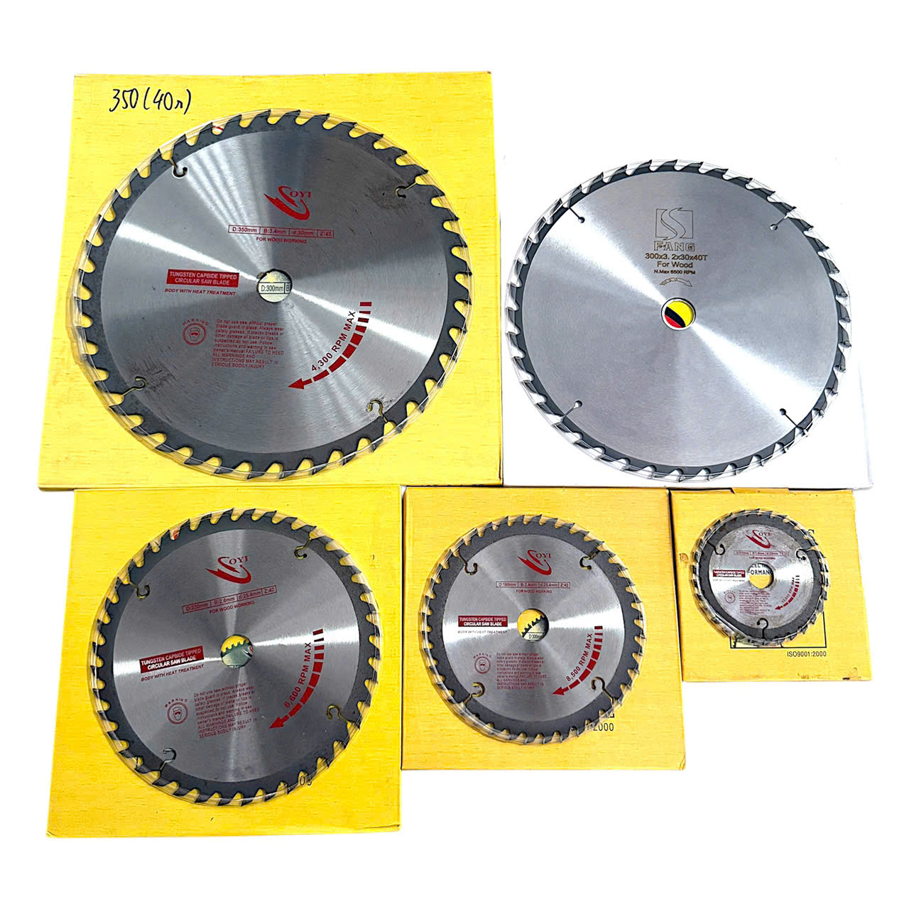 Lưỡi cưa gỗ hợp kim SOYI/FANG đường kính 110mm - 400mm chính hãng, Lưỡi cắt gỗ cao cấp chịu mài mòn, đường cắt siêu mịn