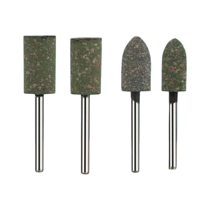 Combo 10 Mũi mài cao su trục 3mm đầu mài hình đạn, trụ đánh bóng nhựa thạch cao, rỉ sét bề mặt inox