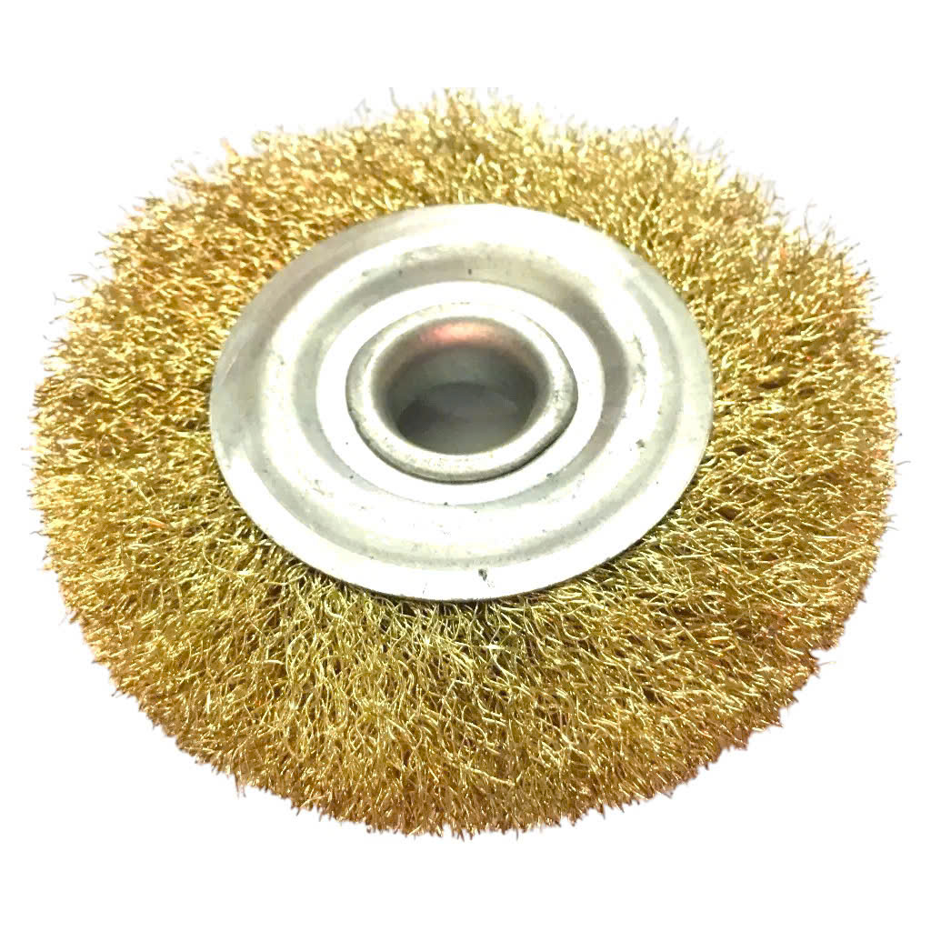 Chổi đánh rỉ sắt đĩa cước rỉ sét lỗ trục 16mm đường kính 100mm, 125mm, 150mm lắp máy mài cầm tay