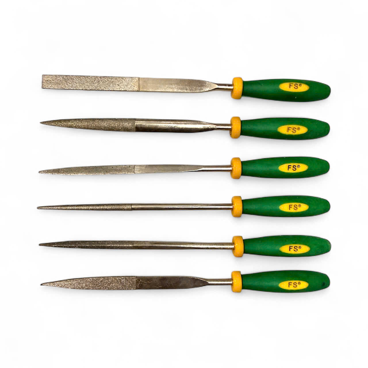 Bộ 6 dũa mài hợp kim mini đa năng FEIBAO, bộ giũa mài thép Carbon T2 chống mài mòn, dũa kim cương, dũa kim loại