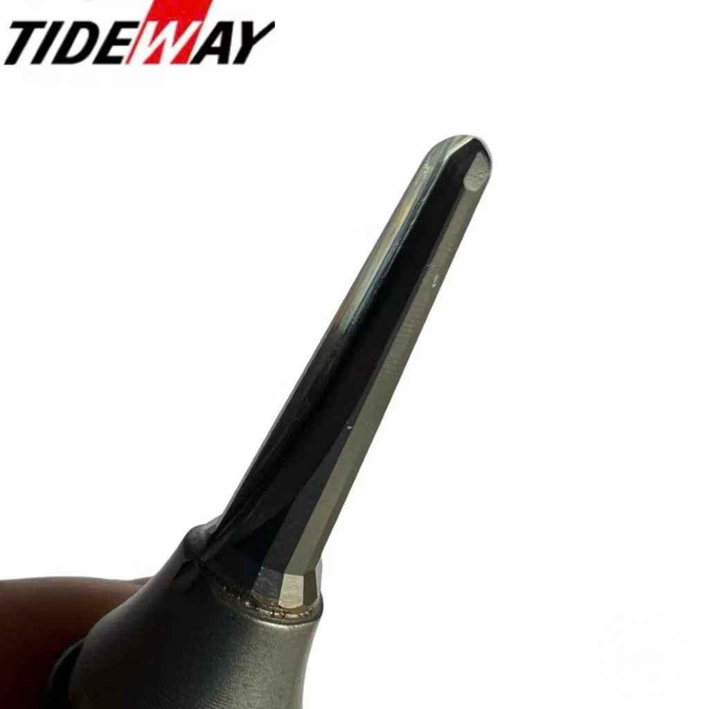 Mũi phay soi rãnh CNC uốn cong gỗ Tideway đầu nhọn 6x21mm bo cong 90 độ MDF cốt trục 12.7mm