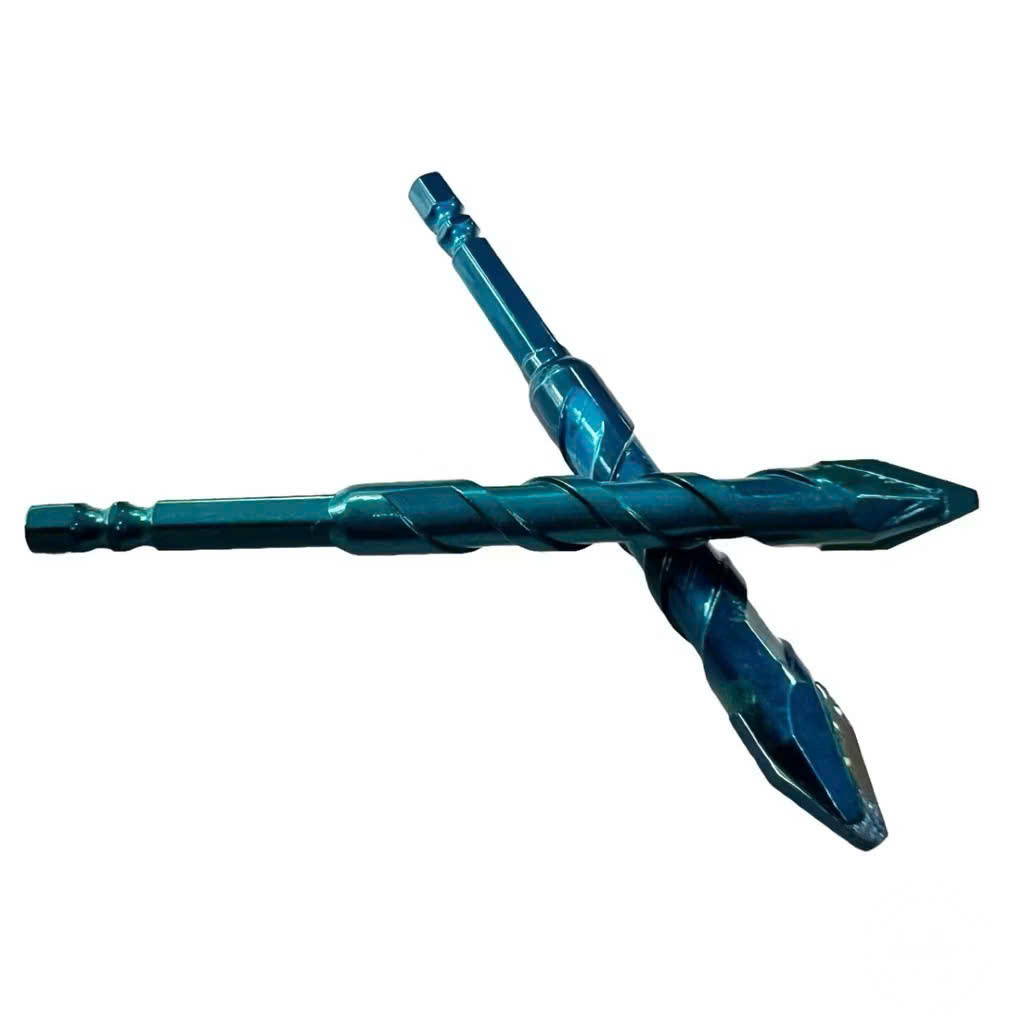 Mũi khoan đa năng lệch tâm cao cấp chuôi lục giác 6.35mm chuyên khoan gạch men cứng HEX-9 Xanh
