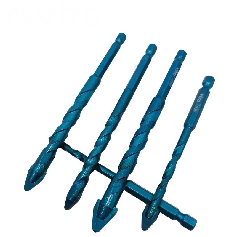 Mũi khoan đa năng lệch tâm cao cấp chuôi lục giác 6.35mm chuyên khoan gạch men cứng HEX-9 Xanh