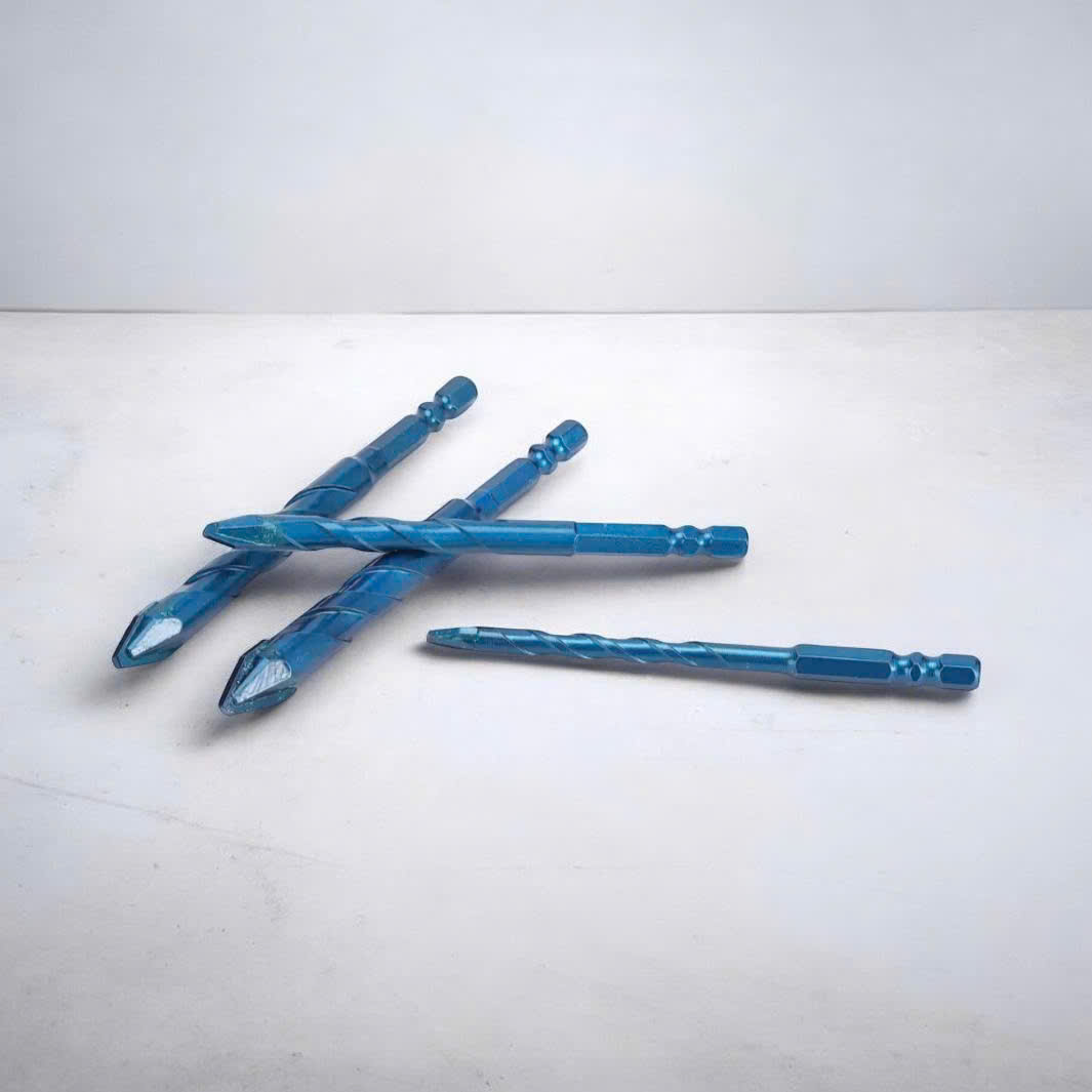 Mũi khoan đa năng lệch tâm cao cấp chuôi lục giác 6.35mm chuyên khoan gạch men cứng HEX-9 Xanh