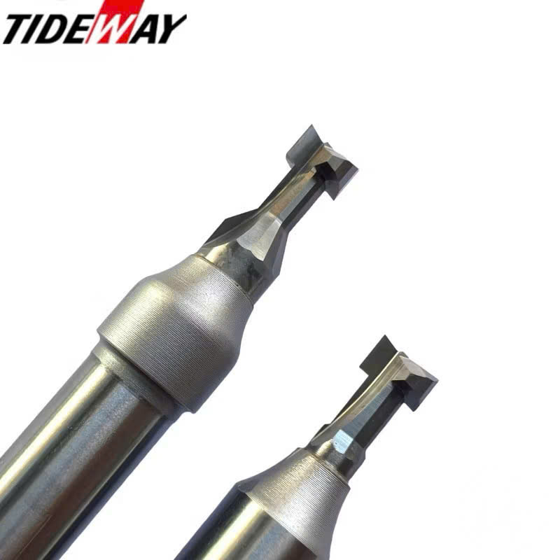 Mũi phay gỗ CNC chốt nhựa liên kết U Mũi Tạo Rãnh chữ T Tideway cao cấp cốt trục 12.7mm