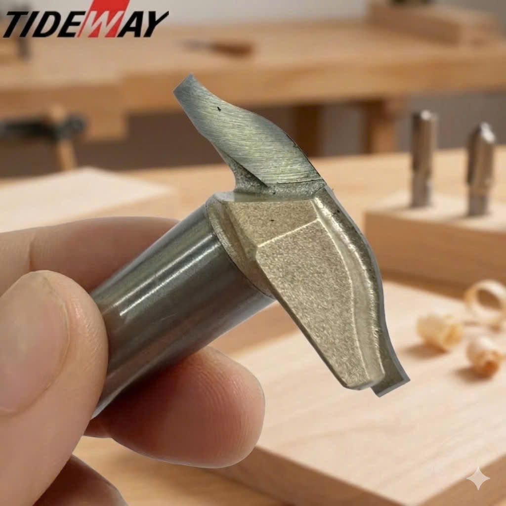 Mũi soi huỳnh ván Cong CNC dao phay huỳnh cửa pano Tideway cao cấp cốt trục 12.7mm