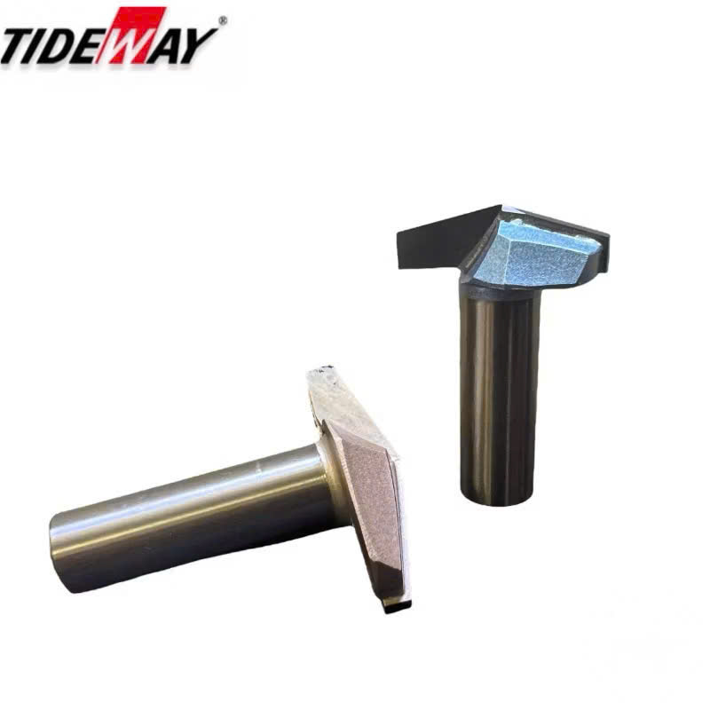 Mũi phay cnc gỗ 150 độ chữ V alu không bi Tideway cao cấp cốt trục 12.7mm