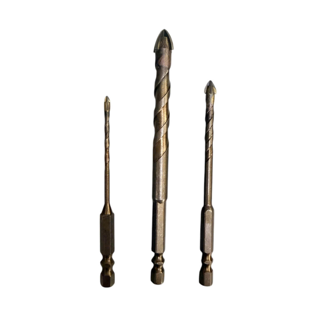 Mũi khoan đa năng cao cấp 4 cạnh chữ thập chuôi lục giác 6.35mm khoan gạch men kính đá 3mm - 12mm