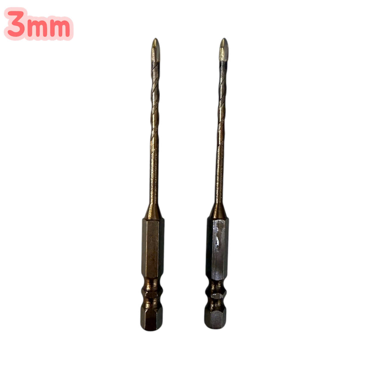 Mũi khoan đa năng cao cấp 4 cạnh chữ thập chuôi lục giác 6.35mm khoan gạch men kính đá 3mm - 12mm
