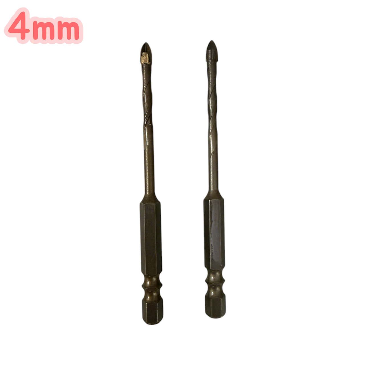Mũi khoan đa năng cao cấp 4 cạnh chữ thập chuôi lục giác 6.35mm khoan gạch men kính đá 3mm - 12mm