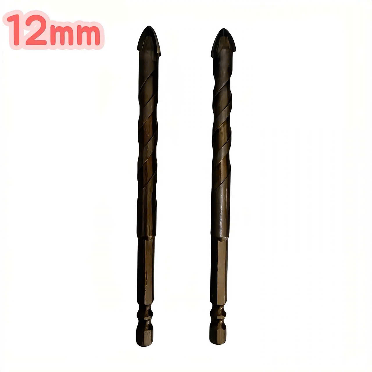 Mũi khoan đa năng cao cấp 4 cạnh chữ thập chuôi lục giác 6.35mm khoan gạch men kính đá 3mm - 12mm