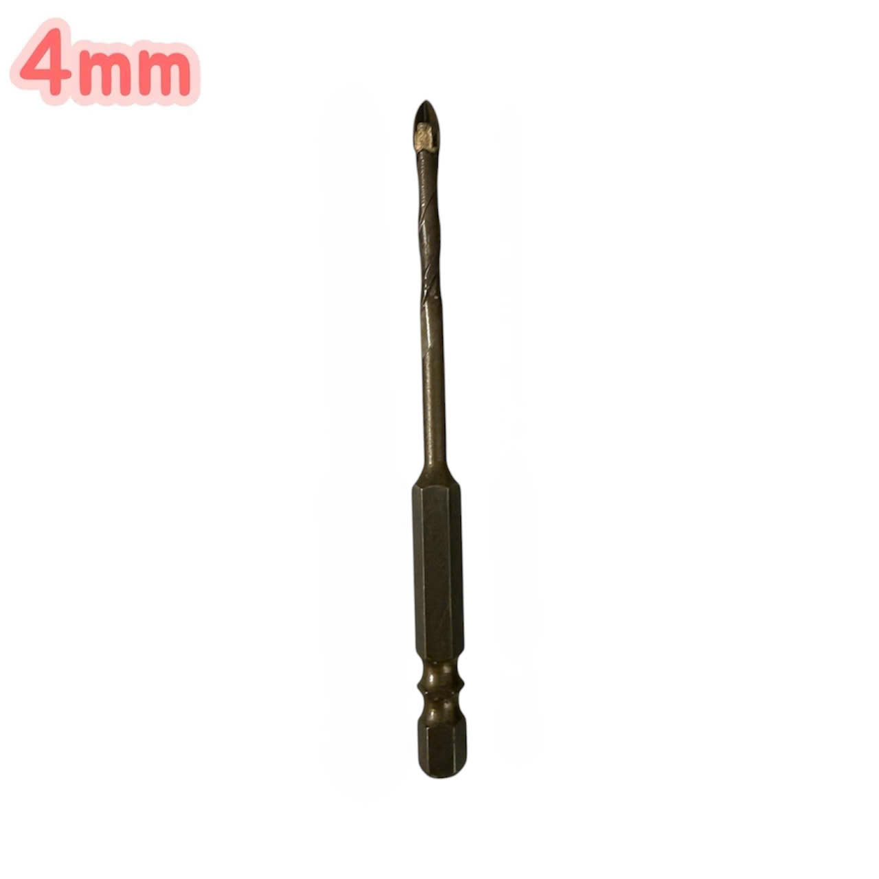 Mũi khoan đa năng cao cấp 4 cạnh chữ thập chuôi lục giác 6.35mm khoan gạch men kính đá 3mm - 12mm